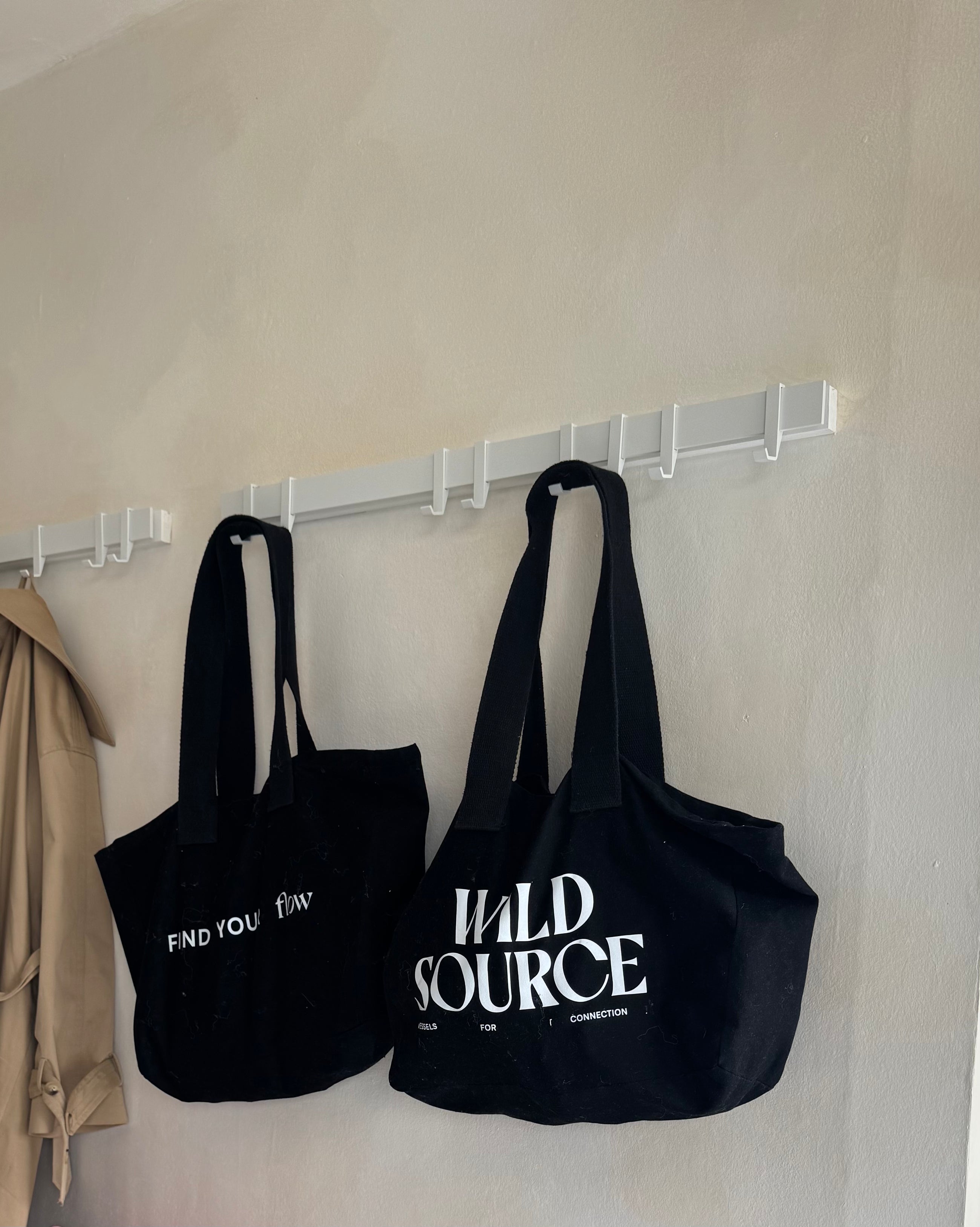 Find Your Flow organic cotton tote bag