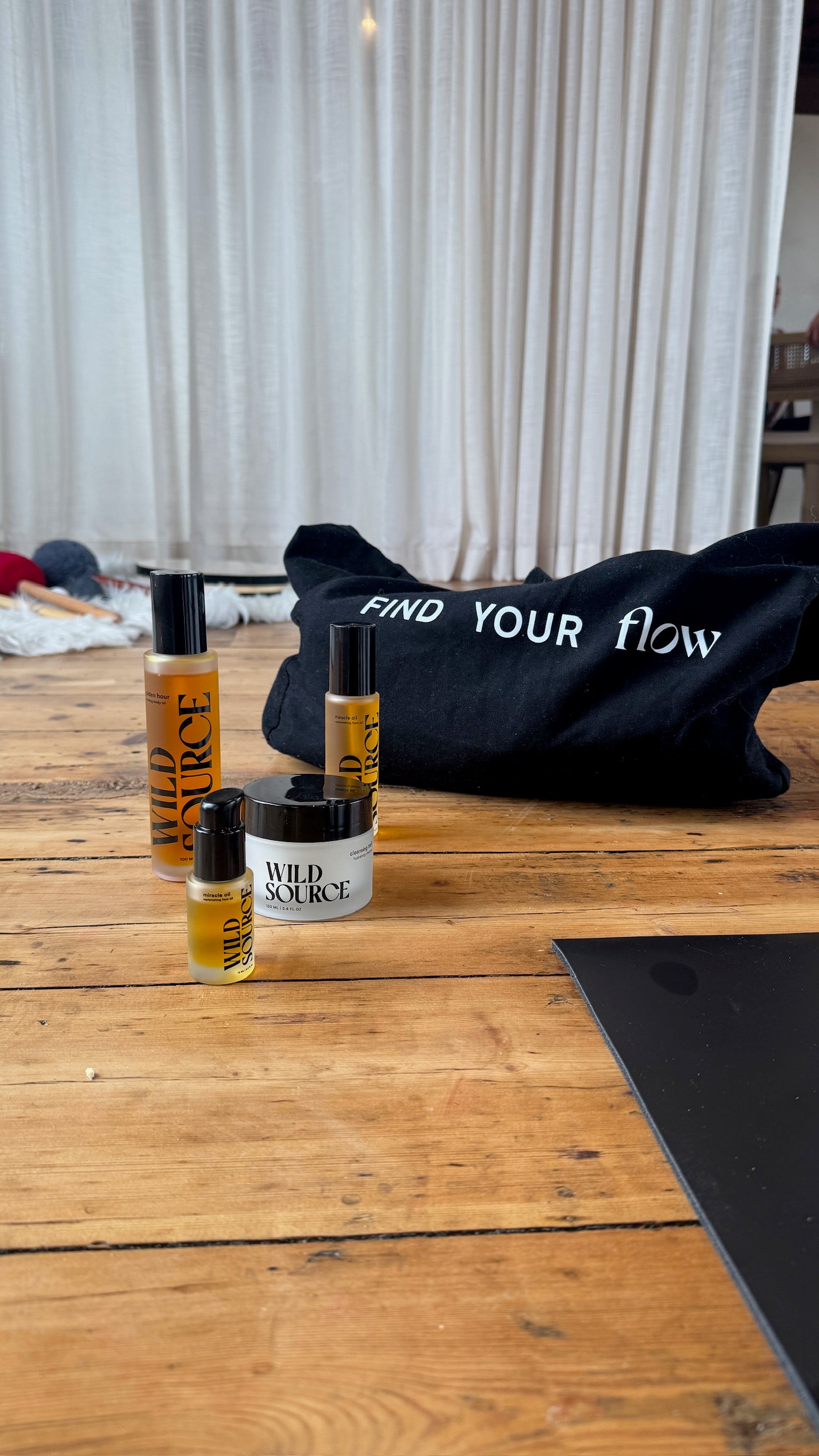 Find Your Flow organic cotton tote bag